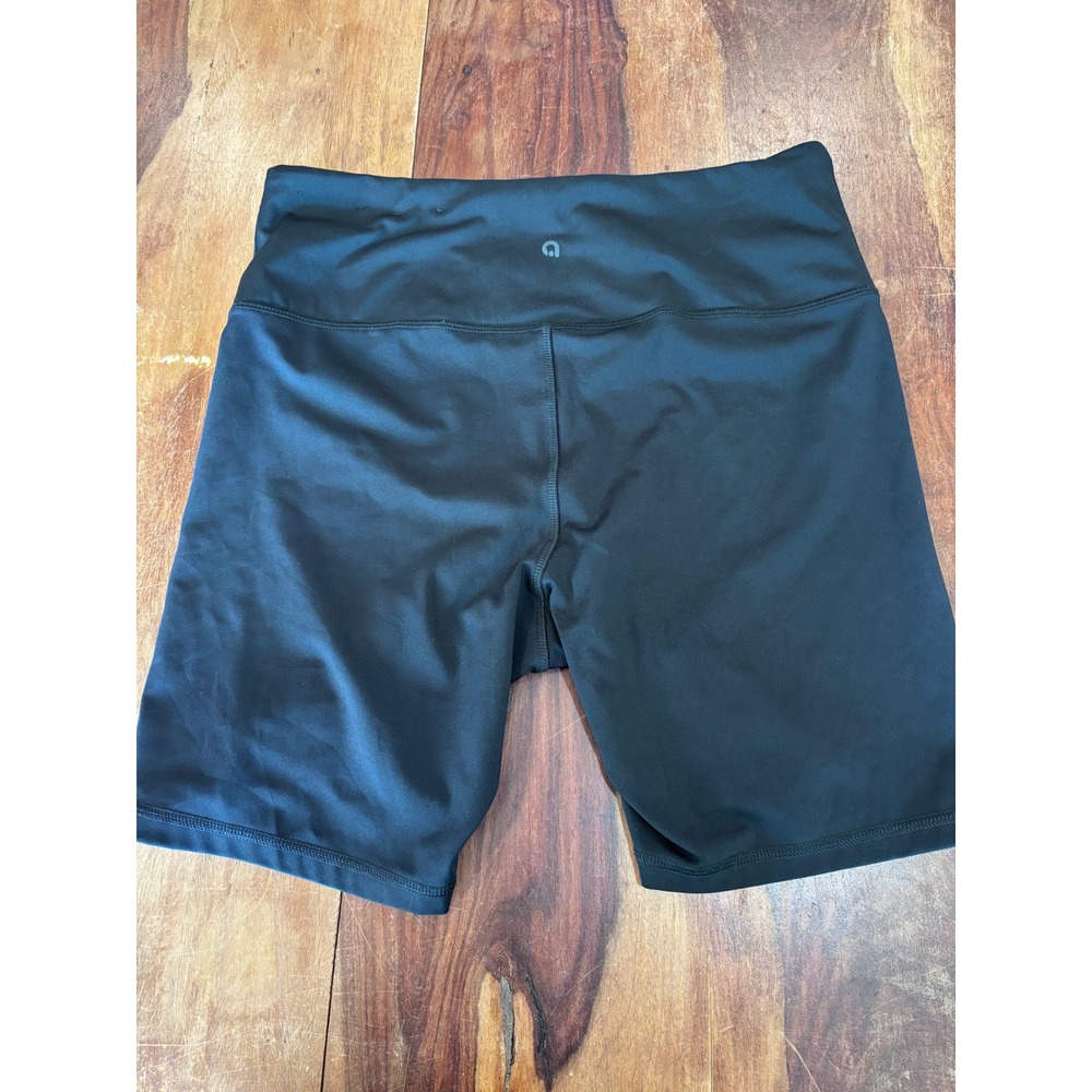 Hyba biker shorts womens XL black high rise athletic compression wide waistband